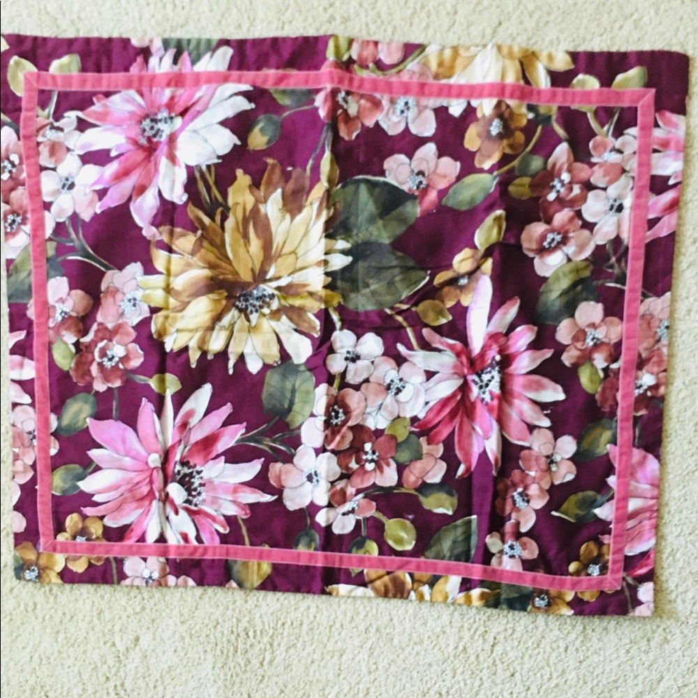 Beautiful fall sham for standard pillow - new